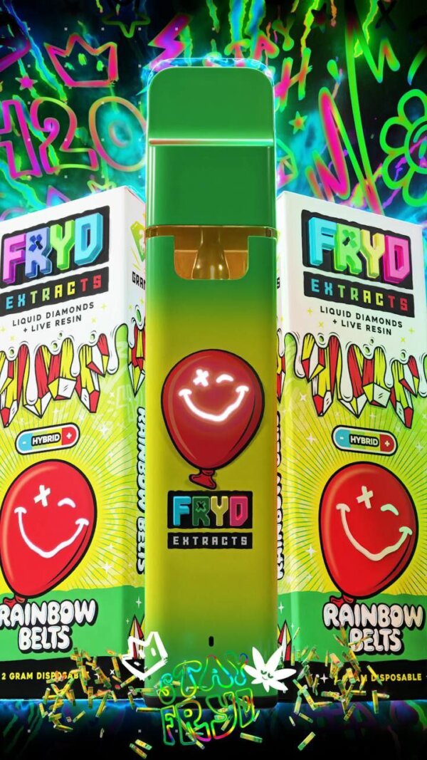 Fryd Rainbow Belts, fryd extracts, fryd website, fryd extracts website, fryd disposables, fryd extracts disposables, fryd, fryd carts,